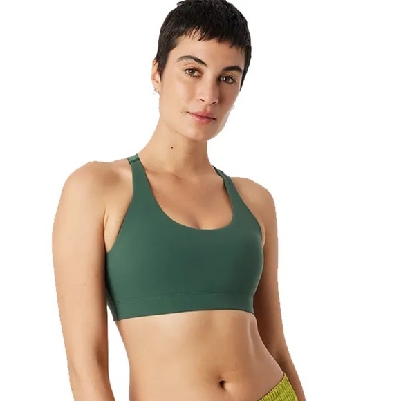 1043 Outdoor Voices Green Sports Bra Size Small Color Green - Picture 1 of 5